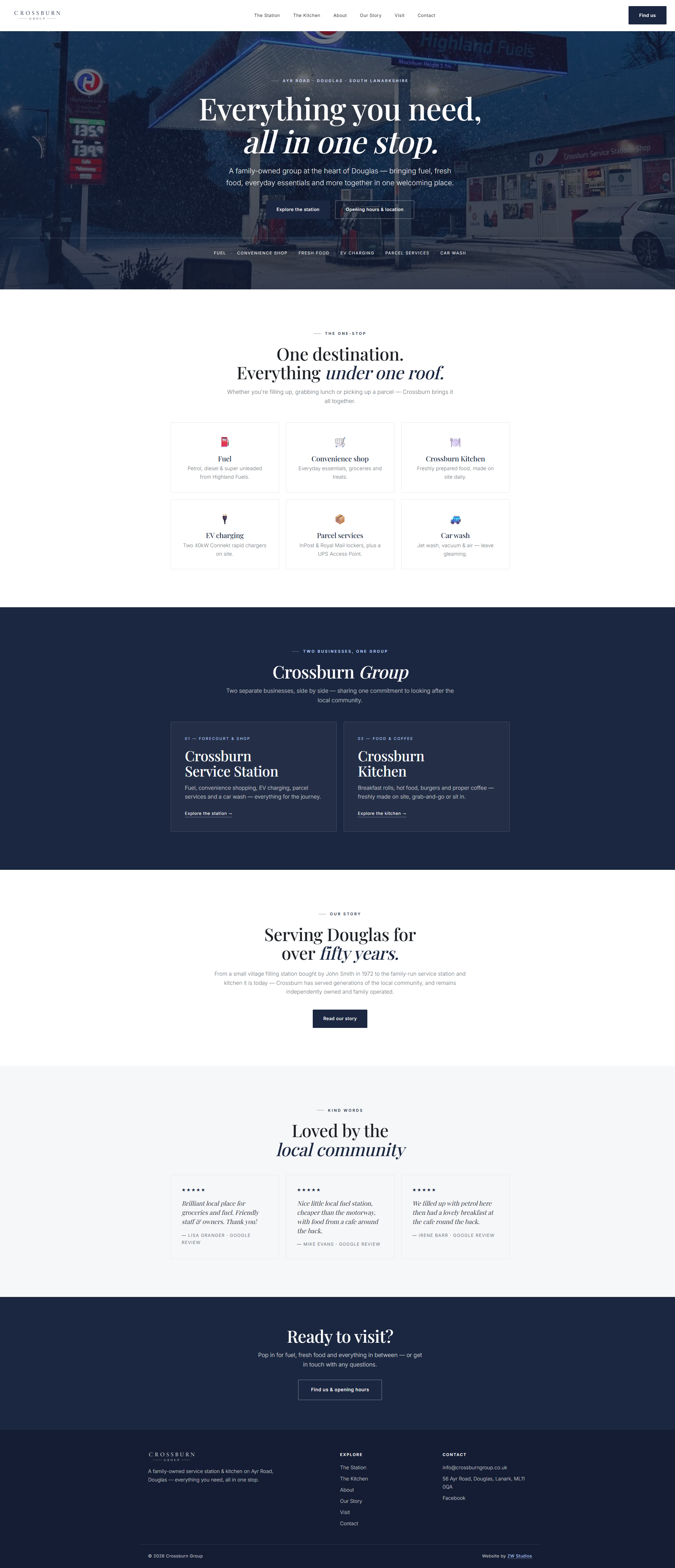 Crossburn Group website