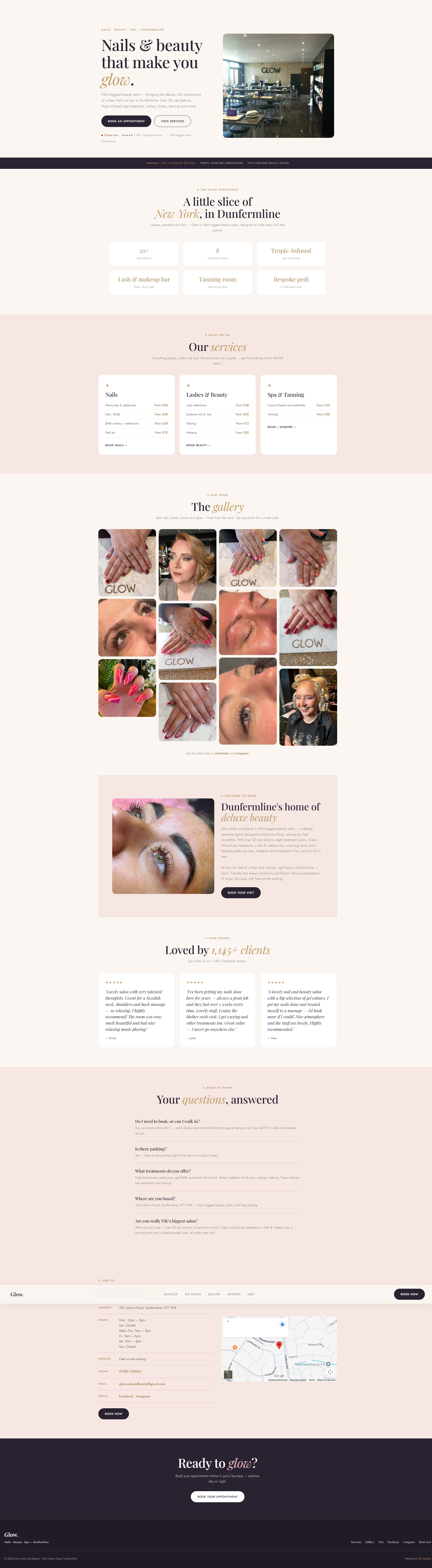 Glow website